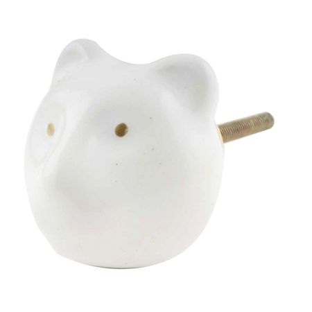 White Panda Head Pattern Cabinet Knobs